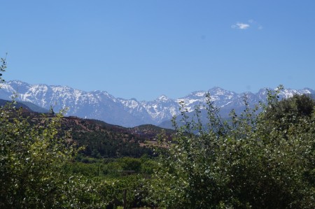 View of the High Atlas mountains as seen from Asni.