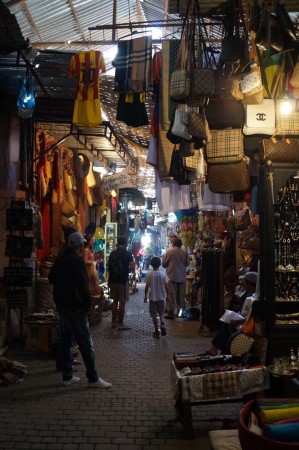 The Marrakesh medina: thousands of narrow streets lined with shops.