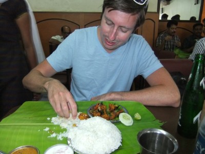 We ate on the street and in local spots and never got sick. Take that Delhi Belly!