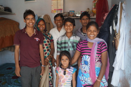 We got to spend the day with our driver's family. It was great to meet them and see how they lived.
