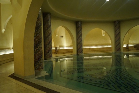 This wasnt the hammam we went to, but they obviously dont let you take pictures inside. This is the hammam in the basement of the Hassan II Mosque in Casablanca