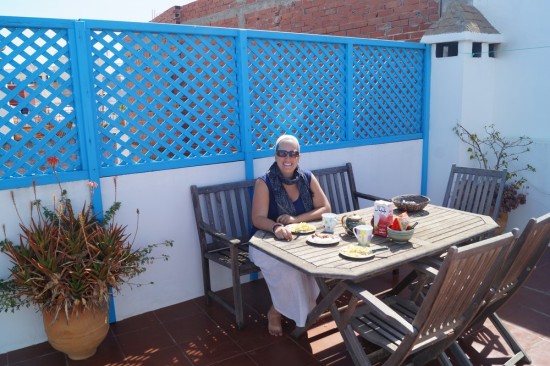 Thanks to our favorite site, Airbnb, we were able to book a private house with a roof deck, just two blocks from the Medina.