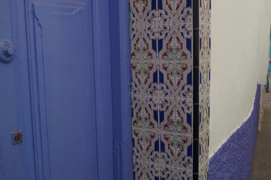 Tile on Asilah walls