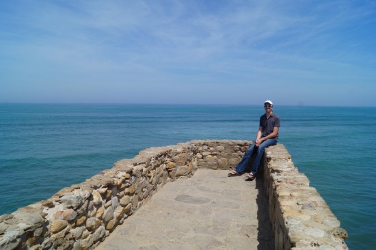 There was even a portion of the wall that jutted out into the water...perfect photo opp. 