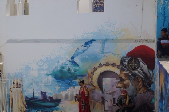 It turns out that every summer there is a huge festival and artists from all over the world descend on the city.