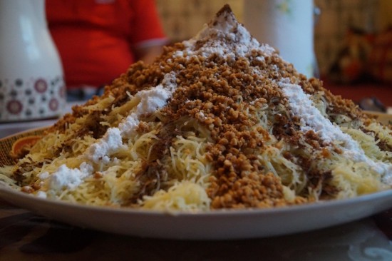 Seffa. The strangest good-tasting thing I've ever eaten.