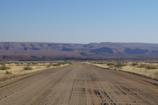The open road in Southern Namibia