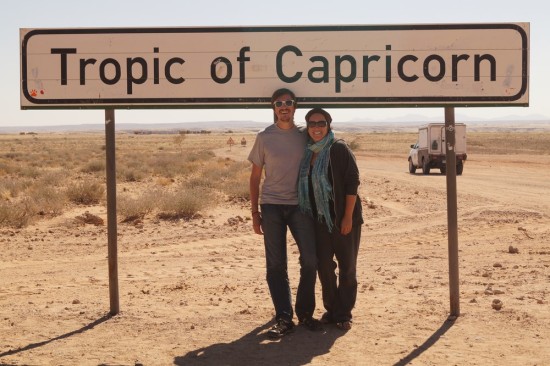 We drove northward into the tropics, crossing the Tropic of Capricorn.