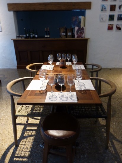 The tasting room at Spier.