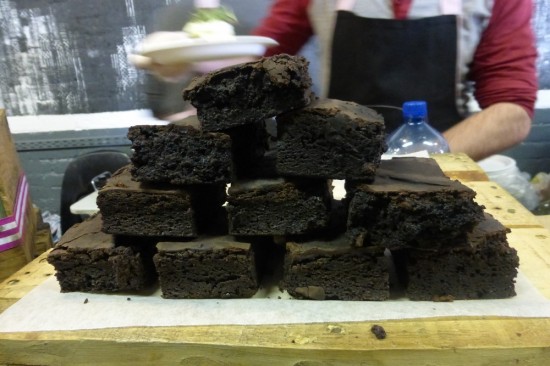 Since we had split a sandwich we figured there was no harm in having a brownie :)