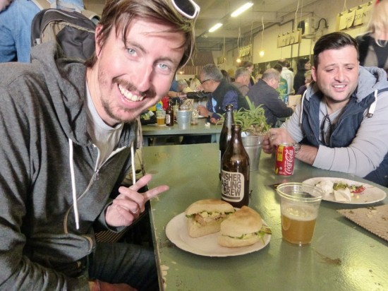All it took was some tasty food and delicious beer and Adam's spirits lifted.