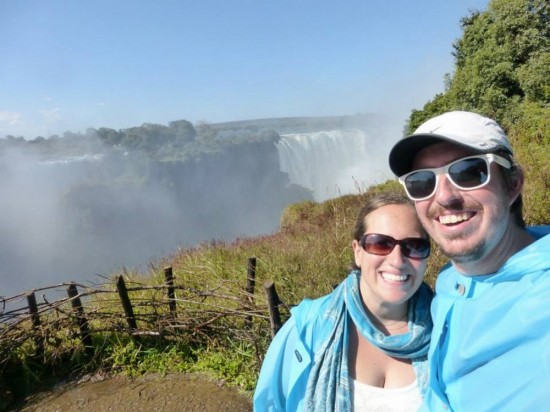 Selfie in front of the gorge. Maybe 30% of the falls are visible here. The primary gorge is over a mile long.
