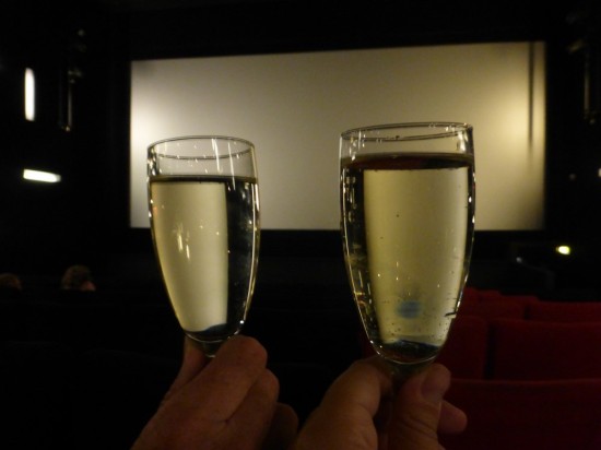 Champagne at the movies :)
